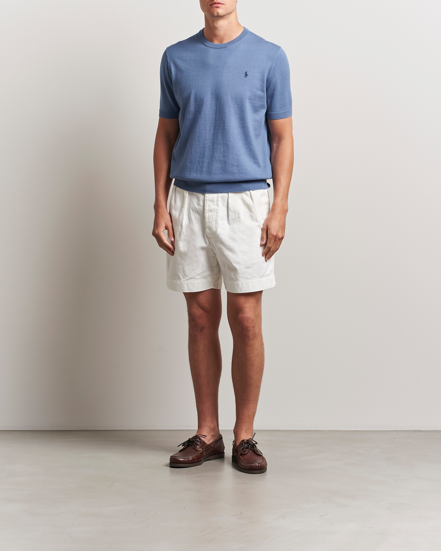 Herren | Pullover | Polo Ralph Lauren | Knitted Short Sleeve Tee Capri Blue