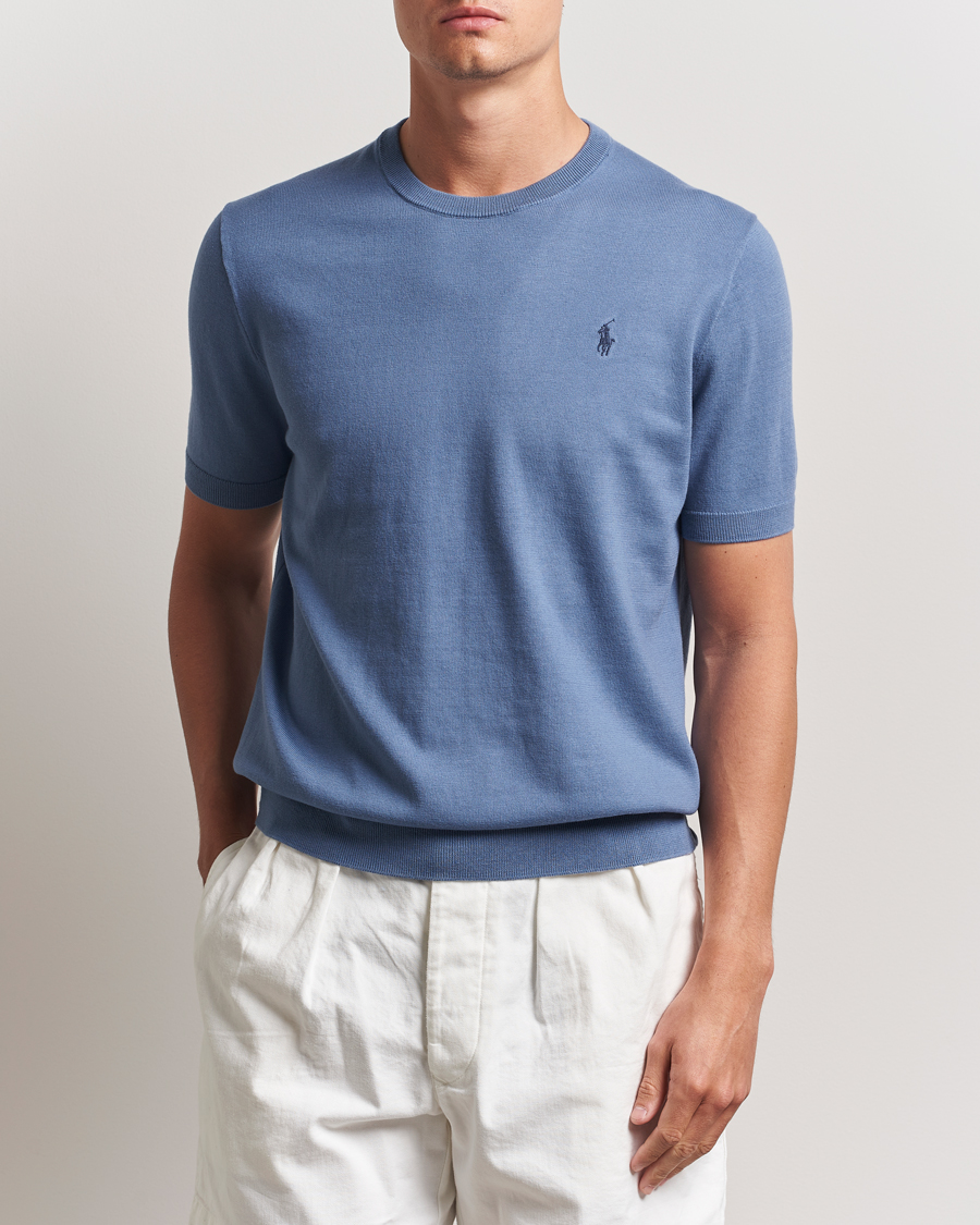 Herren | Pullover | Polo Ralph Lauren | Knitted Short Sleeve Tee Capri Blue
