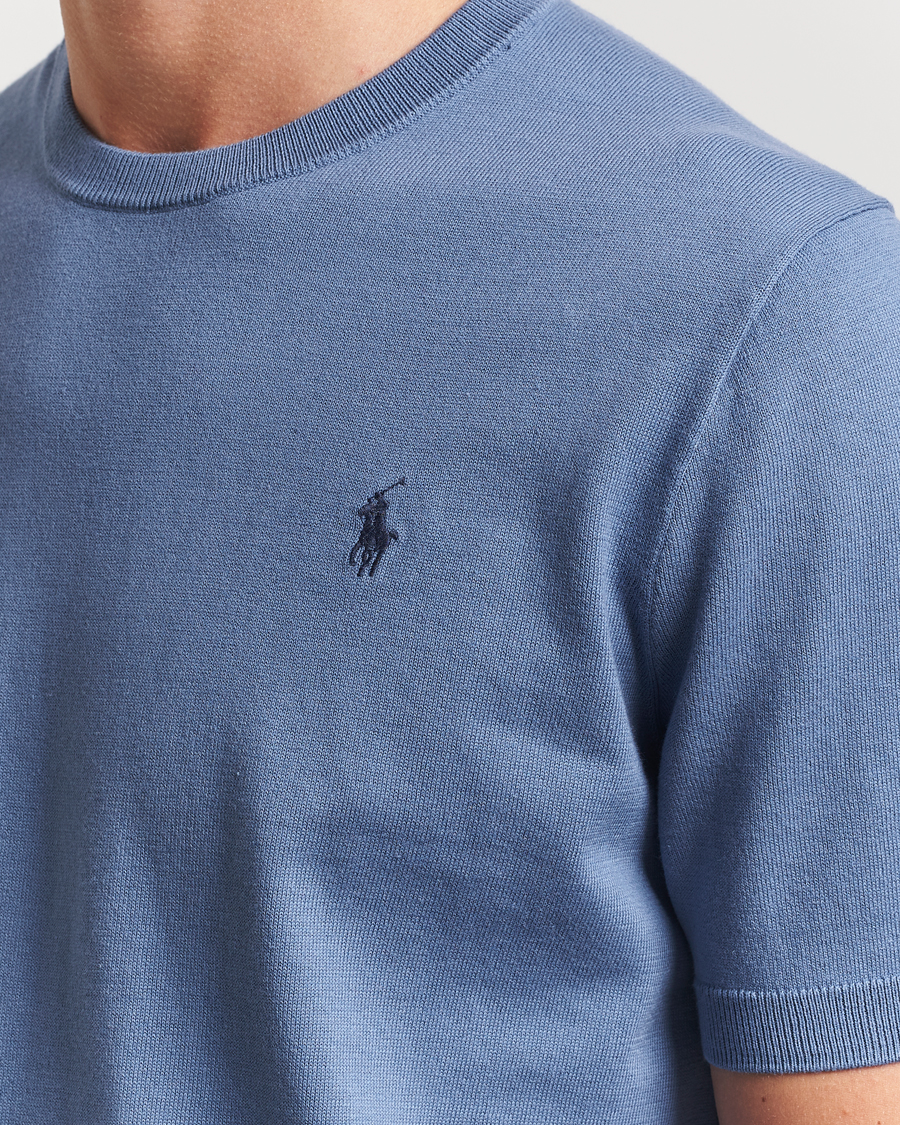 Herren | Pullover | Polo Ralph Lauren | Knitted Short Sleeve Tee Capri Blue