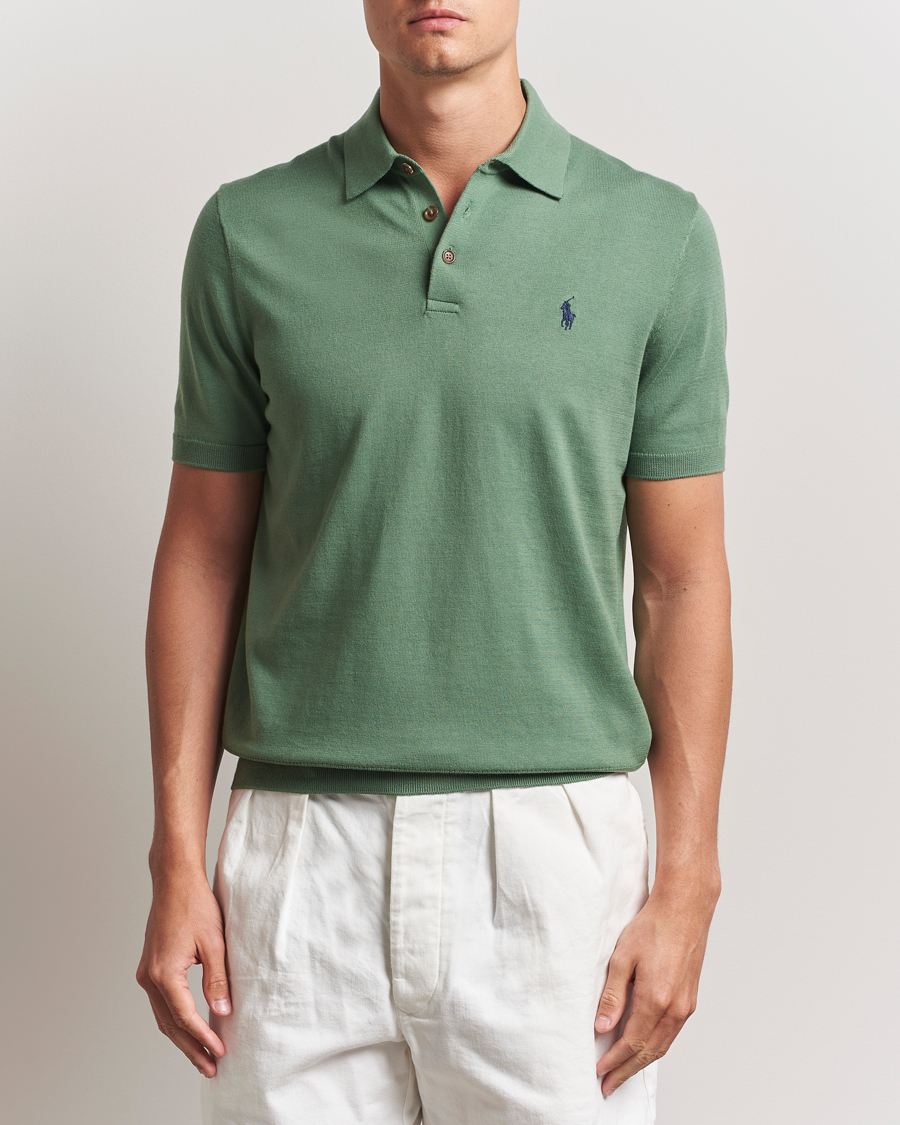 Herren | Pullover | Polo Ralph Lauren | Knitted Short Sleeve Polo Fatigue