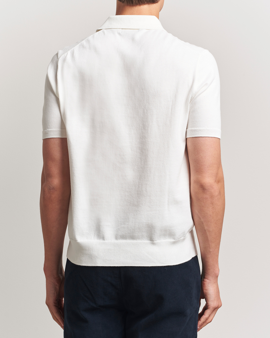 Herren | Pullover | Polo Ralph Lauren | Knitted Short Sleeve Polo Deckwash White