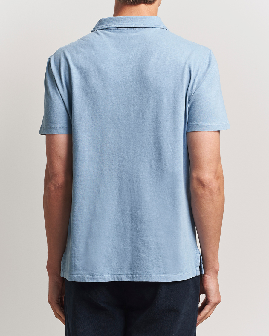 Herren | Poloshirts | Polo Ralph Lauren | Johnny Cotton/Linen Polo Channel Blue