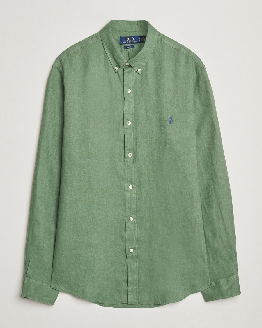 Herren | Hemden | Polo Ralph Lauren | Slim Fit Linen Shirt Fatigue