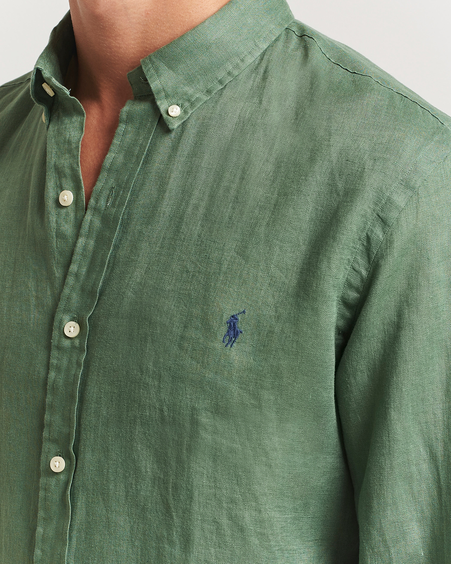 Herren | Hemden | Polo Ralph Lauren | Slim Fit Linen Shirt Fatigue