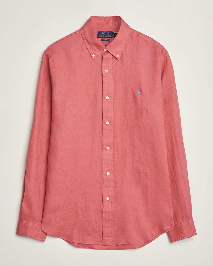 Herren | Hemden | Polo Ralph Lauren | Slim Fit Linen Shirt Adirondack Berry