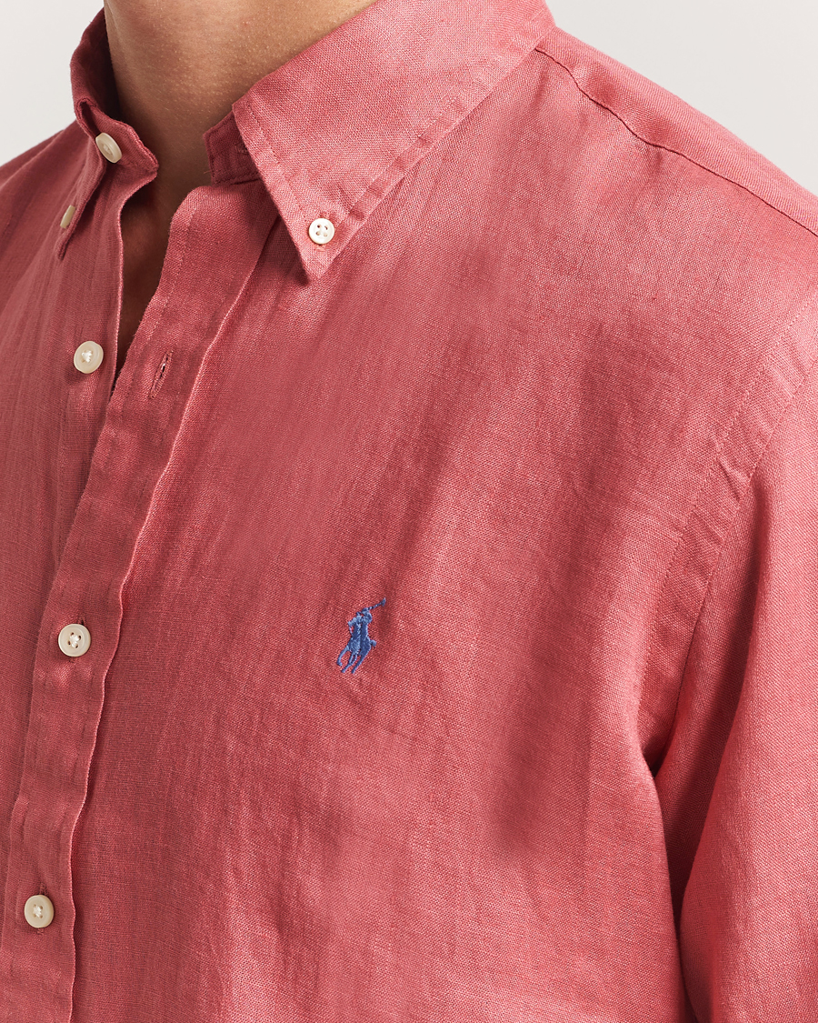 Herren | Hemden | Polo Ralph Lauren | Slim Fit Linen Shirt Adirondack Berry