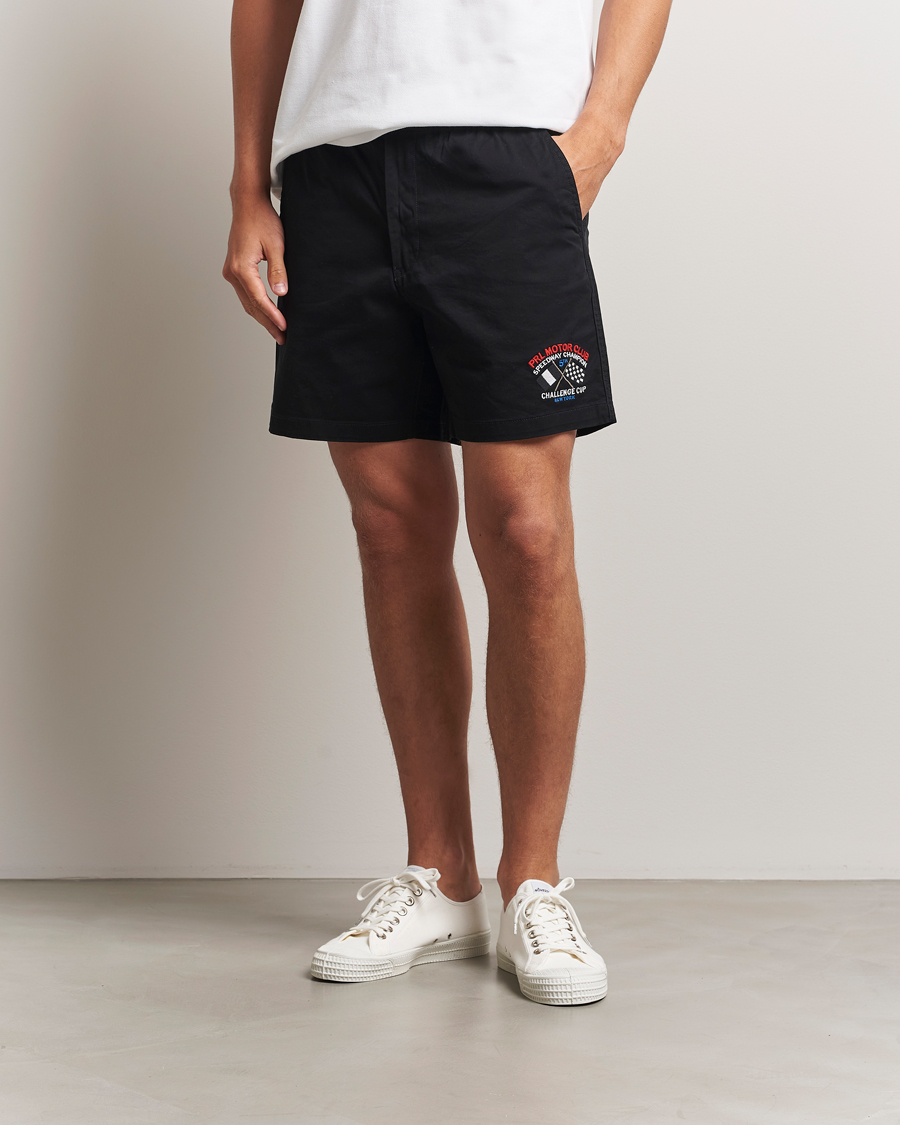 Herren | Shorts | Polo Ralph Lauren | Prepster Flat Front Shorts Polo Black/Motor Club