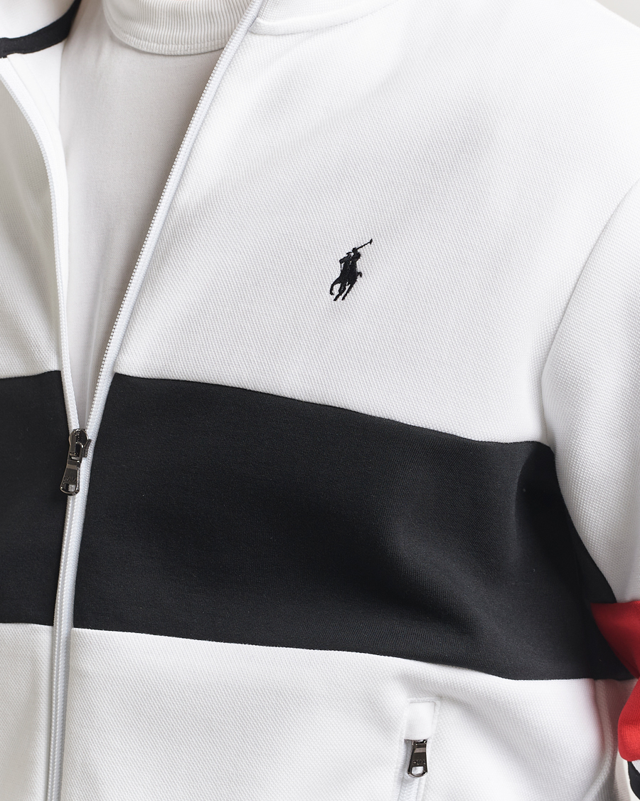 Herren | Pullover | Polo Ralph Lauren | Striped Track Jacket Ceramic White/Multi