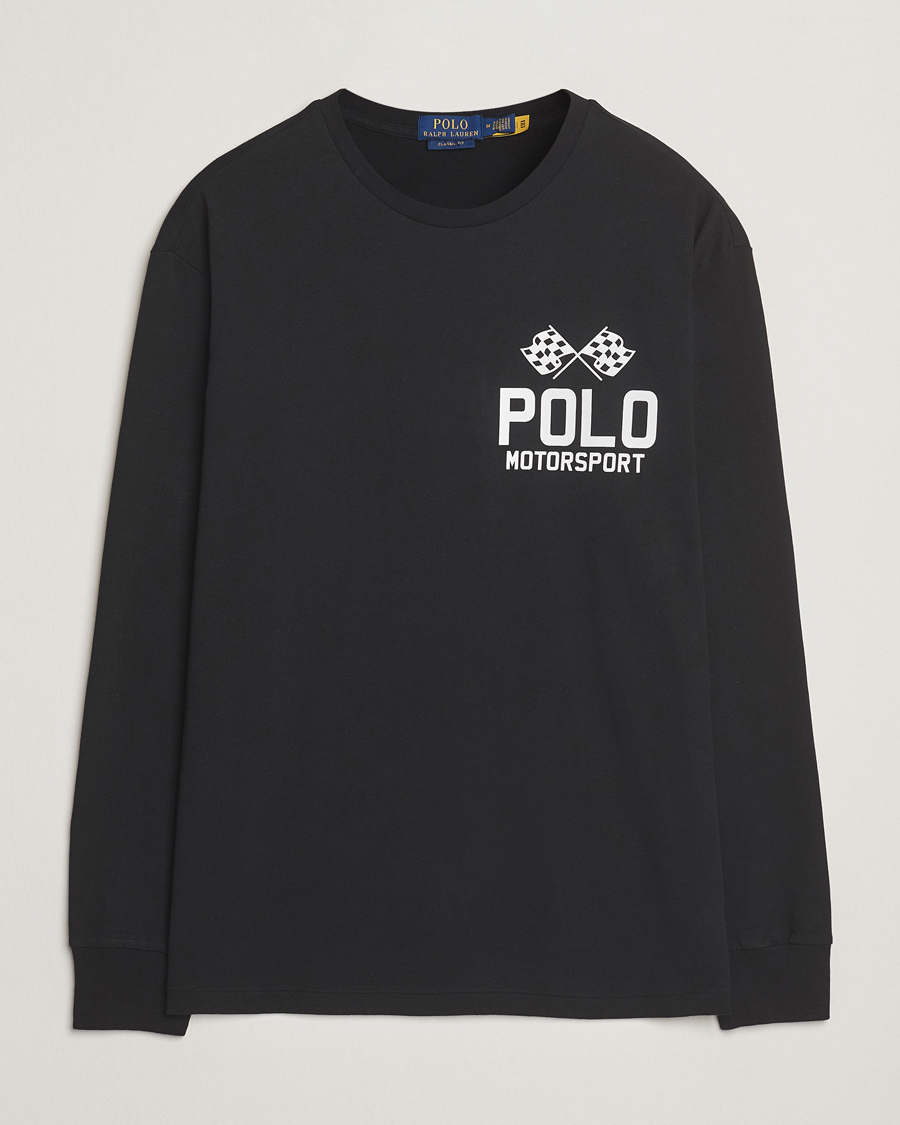 Herren | T-Shirts | Polo Ralph Lauren | RL Motorsport Long Sleeve Tee Polo Black