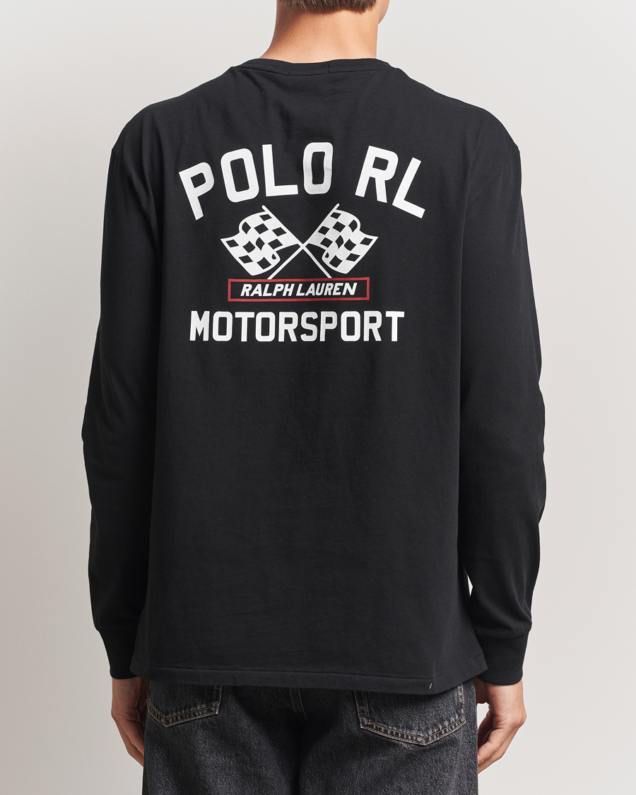 Herren | T-Shirts | Polo Ralph Lauren | RL Motorsport Long Sleeve Tee Polo Black