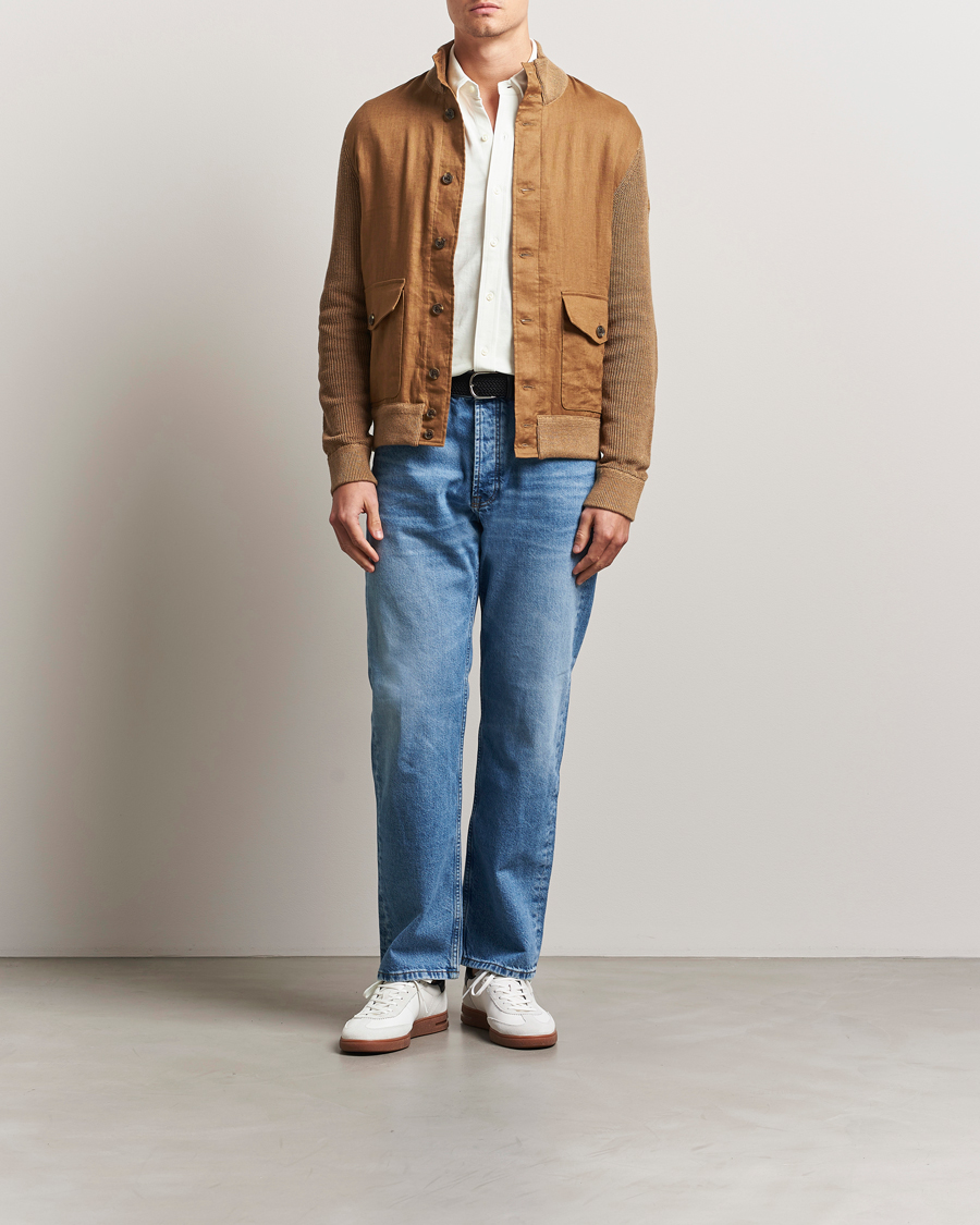 Herren | Pullover | Polo Ralph Lauren | Linen Skeet Jacket Brown Linen Combo