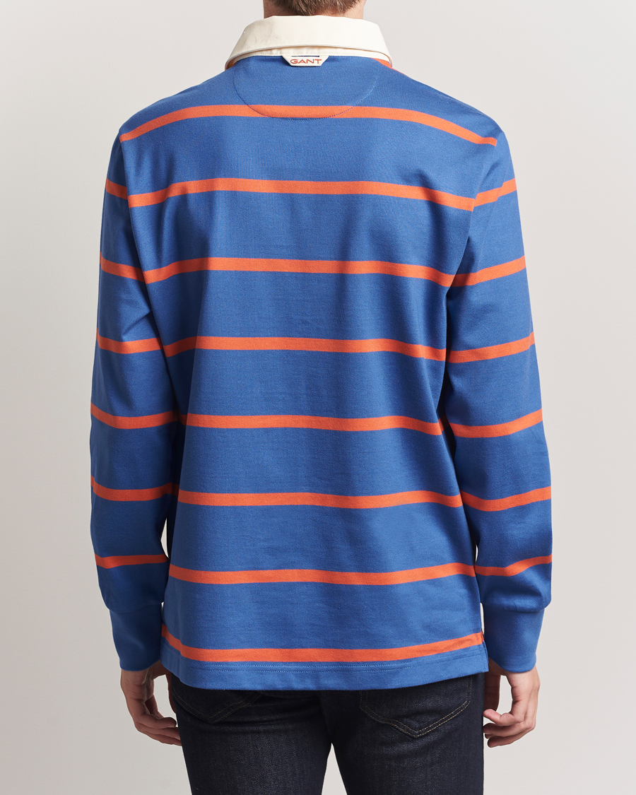 Herren | Pullover | GANT | Thin Stripe Heavy Rugger Rich Blue