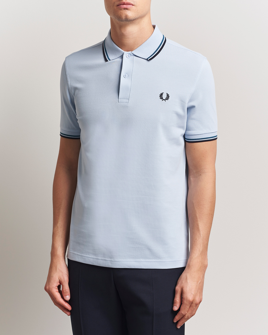 Herren | Poloshirts | Fred Perry | Twin Tipped Polo Shirt Light Smoke