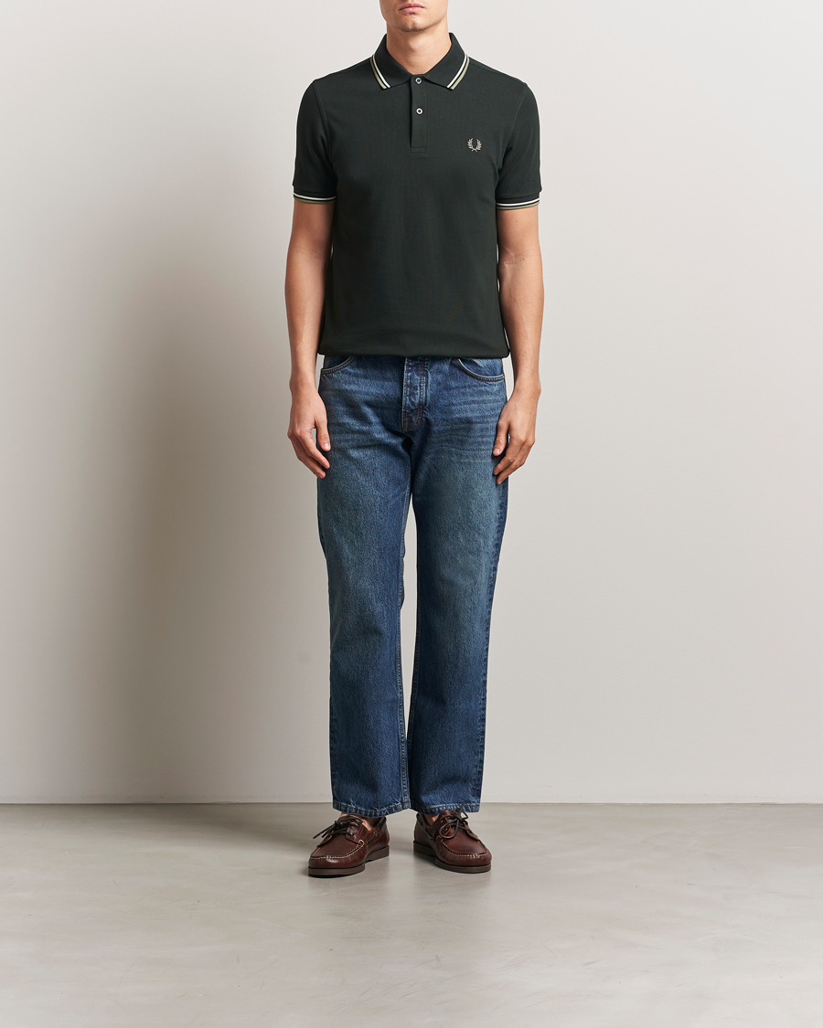 Herren | Poloshirts | Fred Perry | Twin Tipped Polo Shirt Night Green