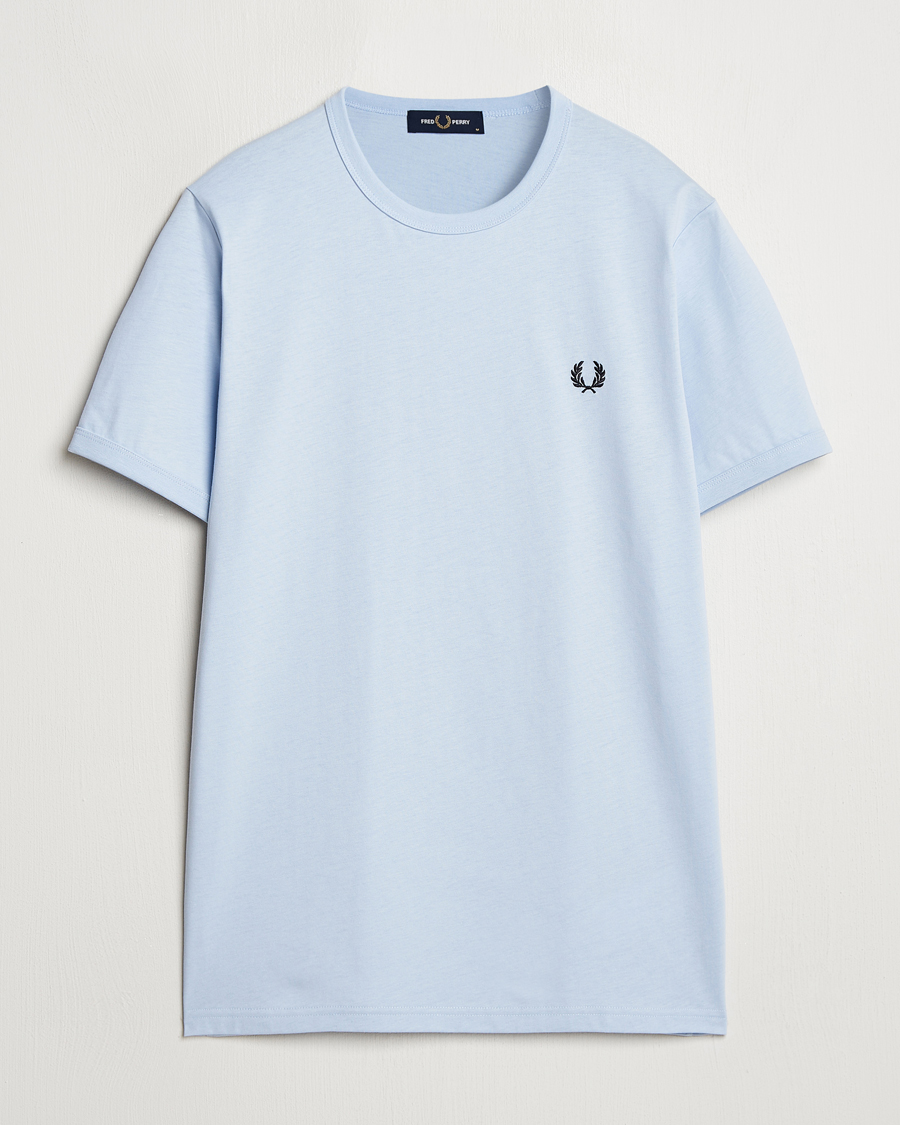 Herren | T-Shirts | Fred Perry | Ringer T-Shirt Light Smoke