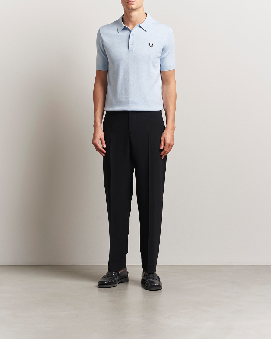 Herren | Poloshirts | Fred Perry | Cotton Knitted Polo Light Smoke