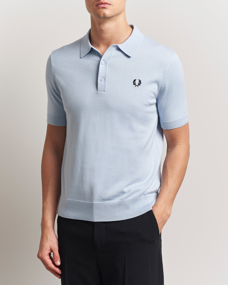 Herren | Poloshirts | Fred Perry | Cotton Knitted Polo Light Smoke