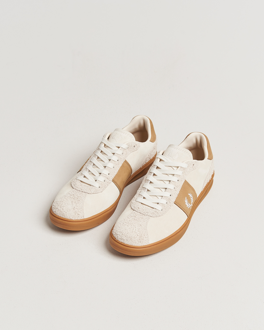 Herren | Sneaker | Fred Perry | B4 Suede Sneaker Ecru/Snow White
