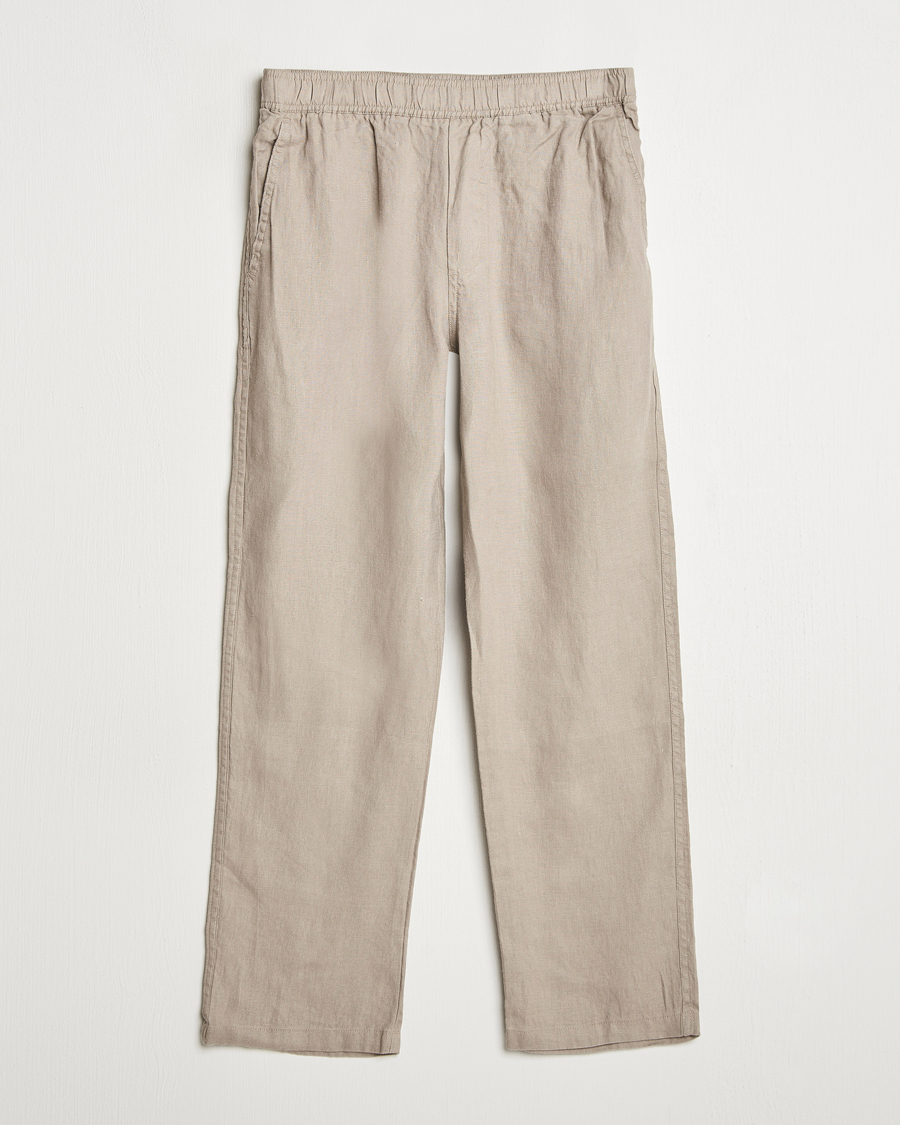 Herren | Neue Produktbilder | Samsøe Samsøe | Jabari Linen Drawstring Trousers Greige