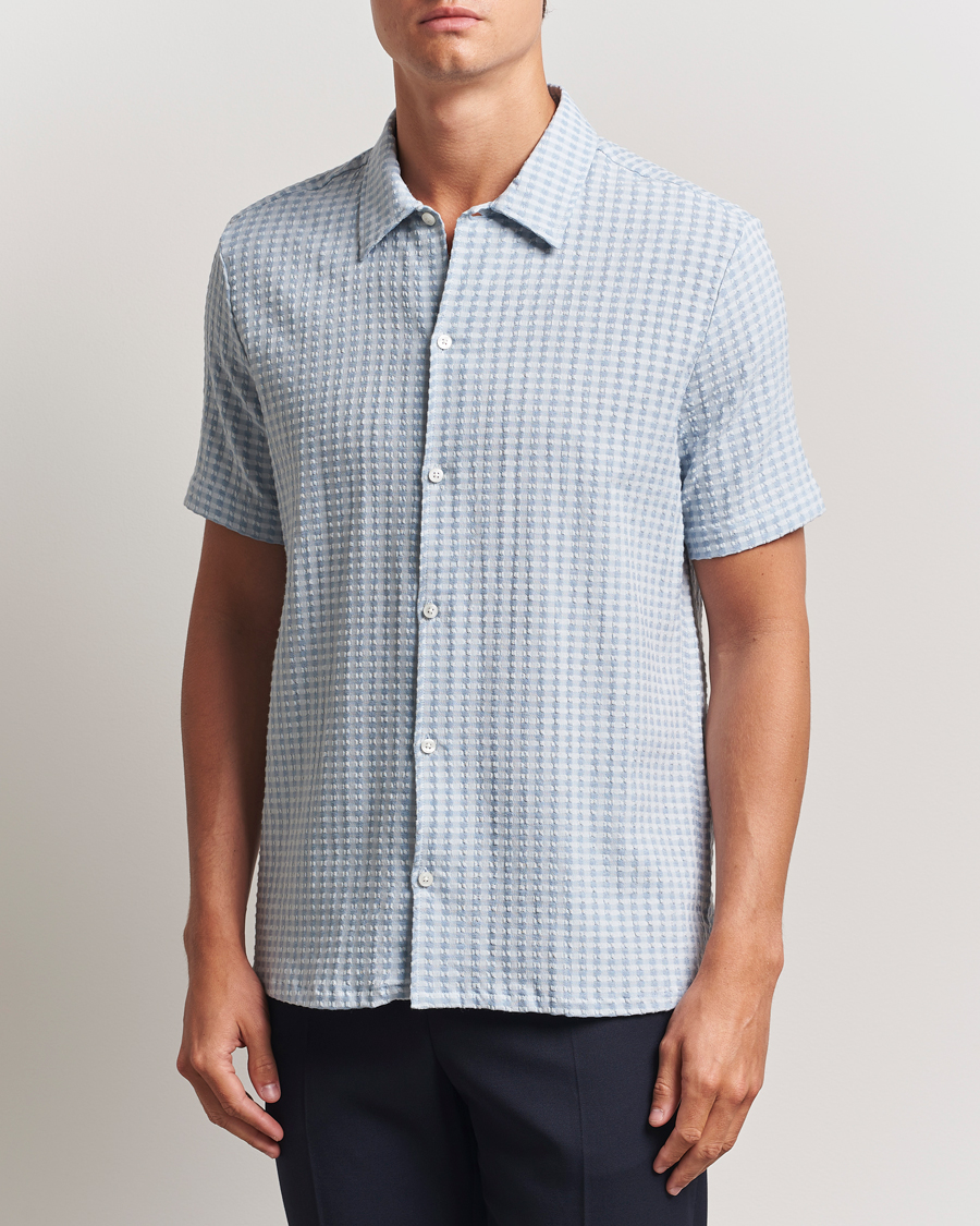 Herren | Hemden | Samsøe Samsøe | Avan Structured Short Sleeve Shirt Gray Dawn