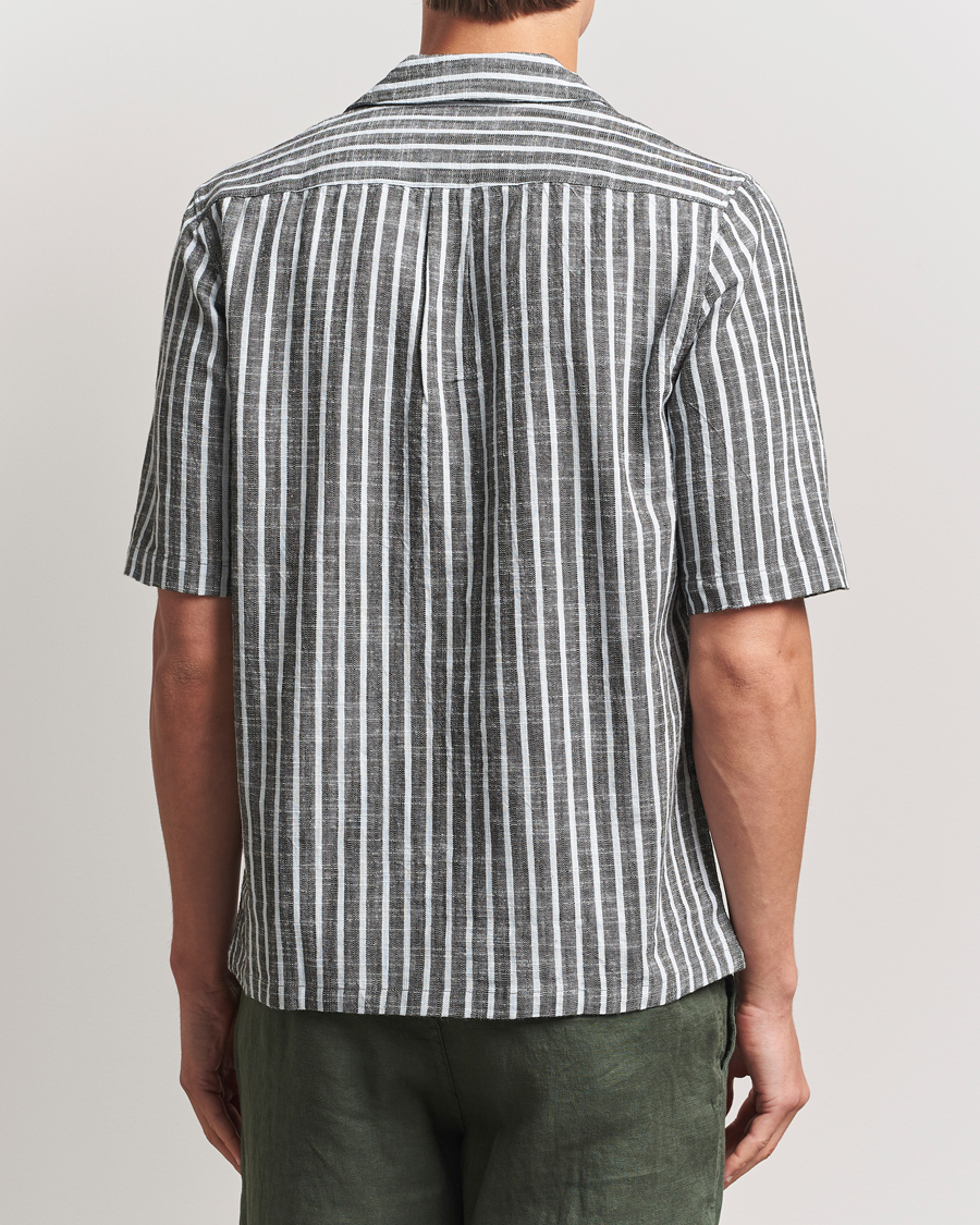 Herren | Hemden | Samsøe Samsøe | Oscar Striped Short Sleeve Shirt Climbing Ivy