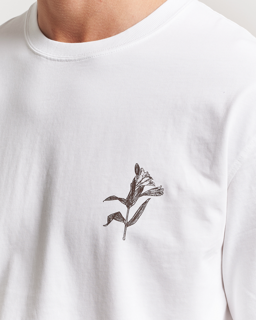 Herren | T-Shirts | Samsøe Samsøe | Printed Lily Crew Neck T-Shirt White