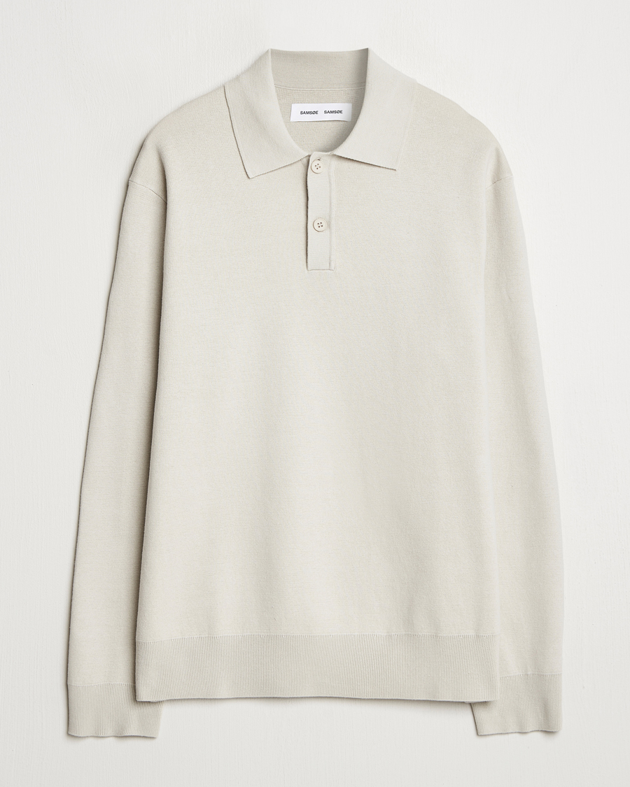 Herren | Neue Produktbilder | Samsøe Samsøe | Nino Knitted Polo Moonstruck