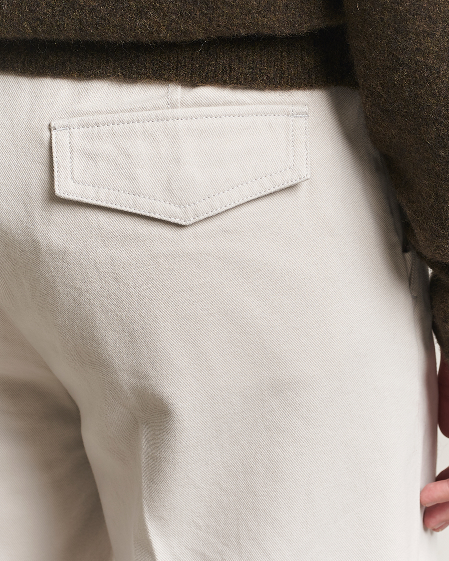 Herren | Hosen | Filippa K | Cotton Chino Trousers Chalk Grey