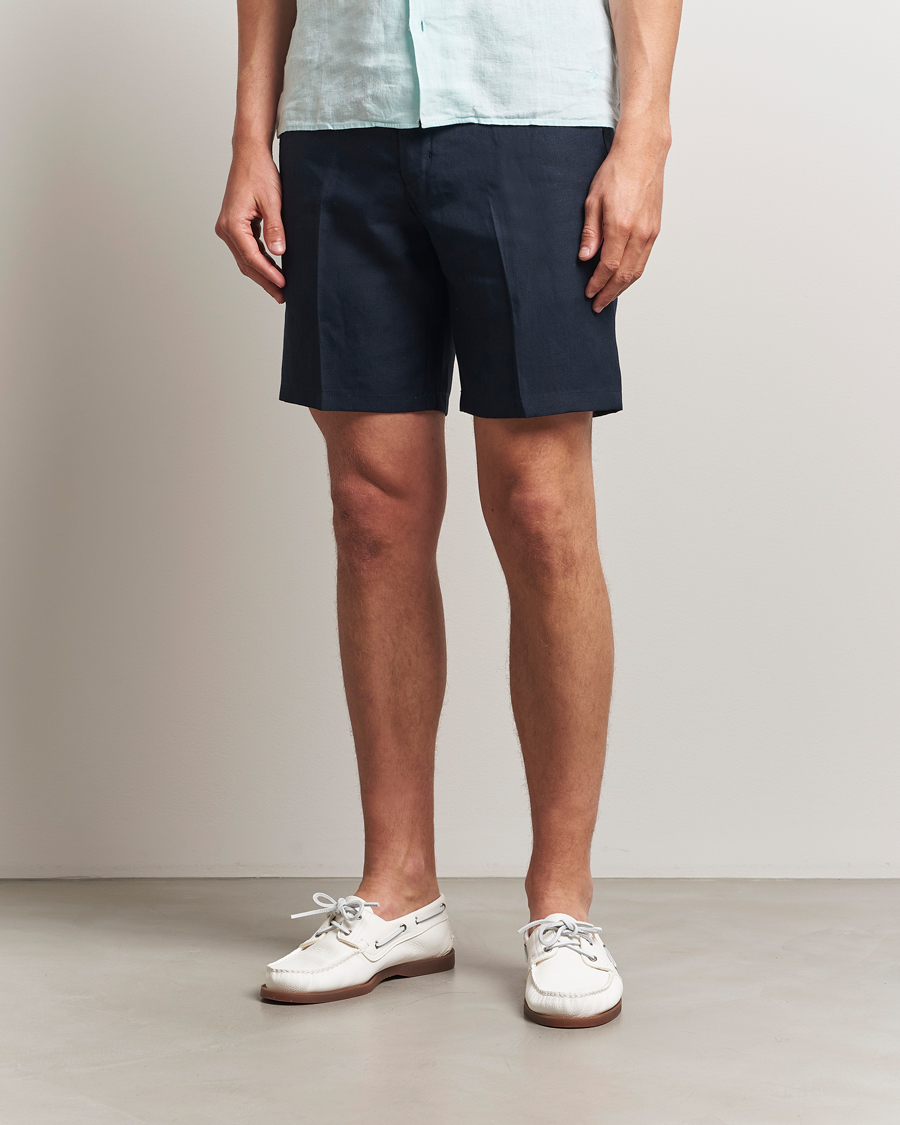 Herren | Shorts | Orlebar Brown | Norwich Italian Linen Shorts Night Iris