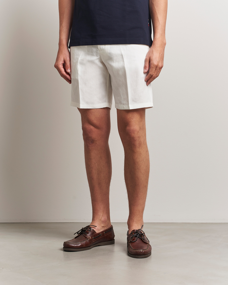 Herren | Shorts | Orlebar Brown | Norwich Italian Linen Shorts White Sand