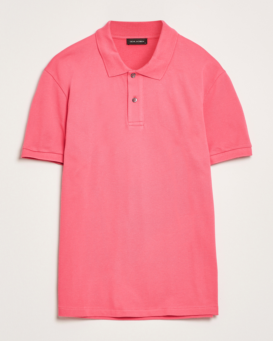 Herren | Poloshirts | Oscar Jacobson | Alex Cotton Polo Cinfandel Red