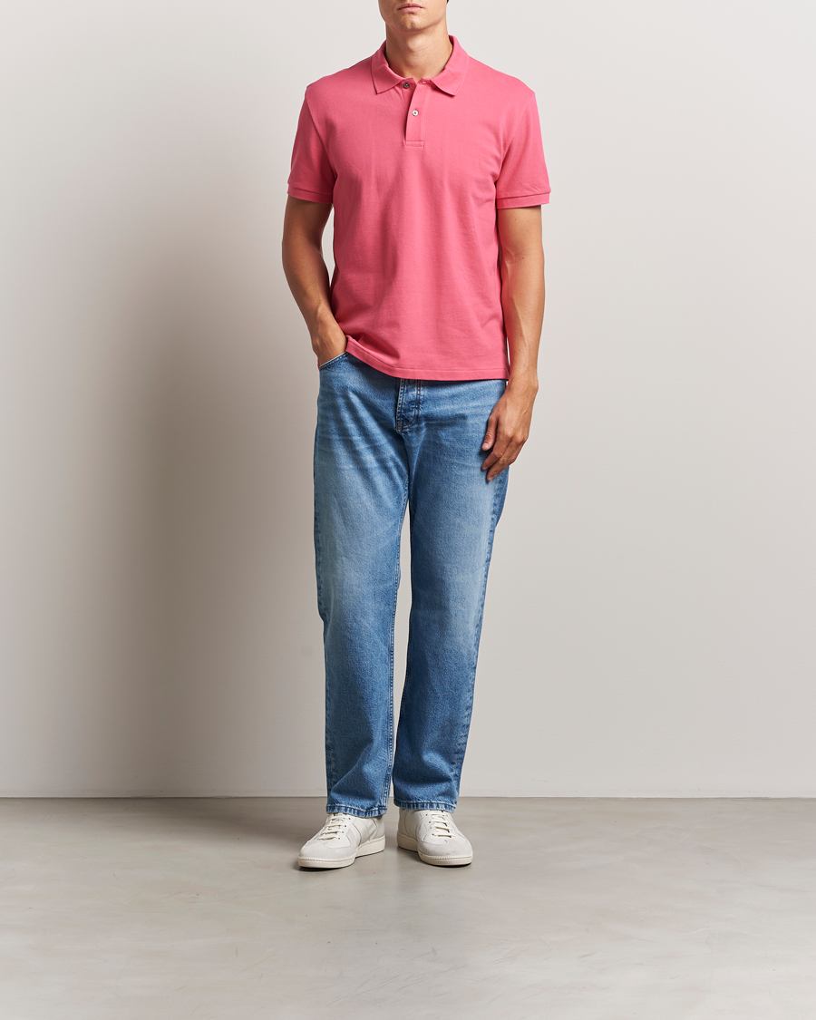 Herren | Poloshirts | Oscar Jacobson | Alex Cotton Polo Cinfandel Red
