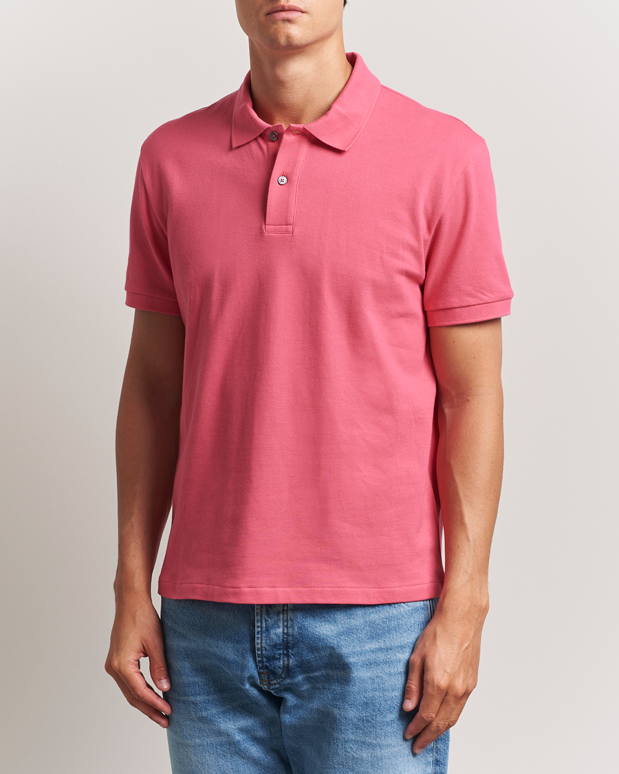 Herren | Poloshirts | Oscar Jacobson | Alex Cotton Polo Cinfandel Red