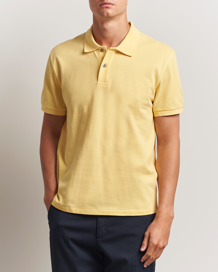 Herren | Poloshirts | Oscar Jacobson | Alex Cotton Polo Yellow