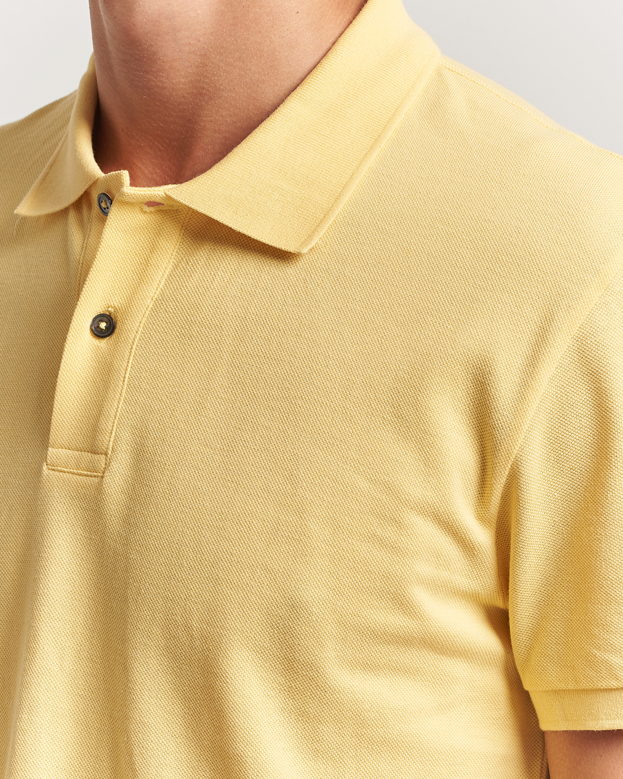 Herren | Poloshirts | Oscar Jacobson | Alex Cotton Polo Yellow