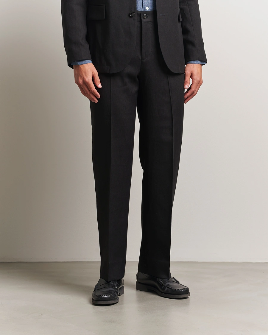 Herren | Hosen | J.Lindeberg | Gabi Super Linen Pants Black