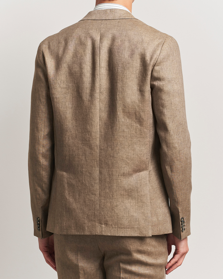 Herren | Sakkos | J.Lindeberg | Elton Unlined Super Linen Blazer Nutmeg