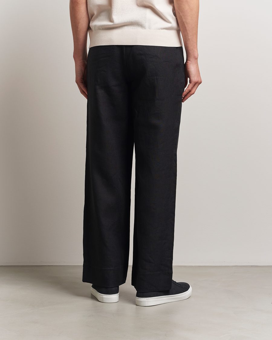 Herren | Hosen | J.Lindeberg | Noah Drape Linen Pants Black