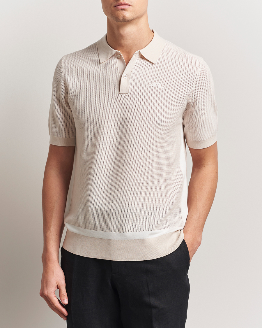 Herren | Poloshirts | J.Lindeberg | Reymond Structure Knit Polo Moonbeam