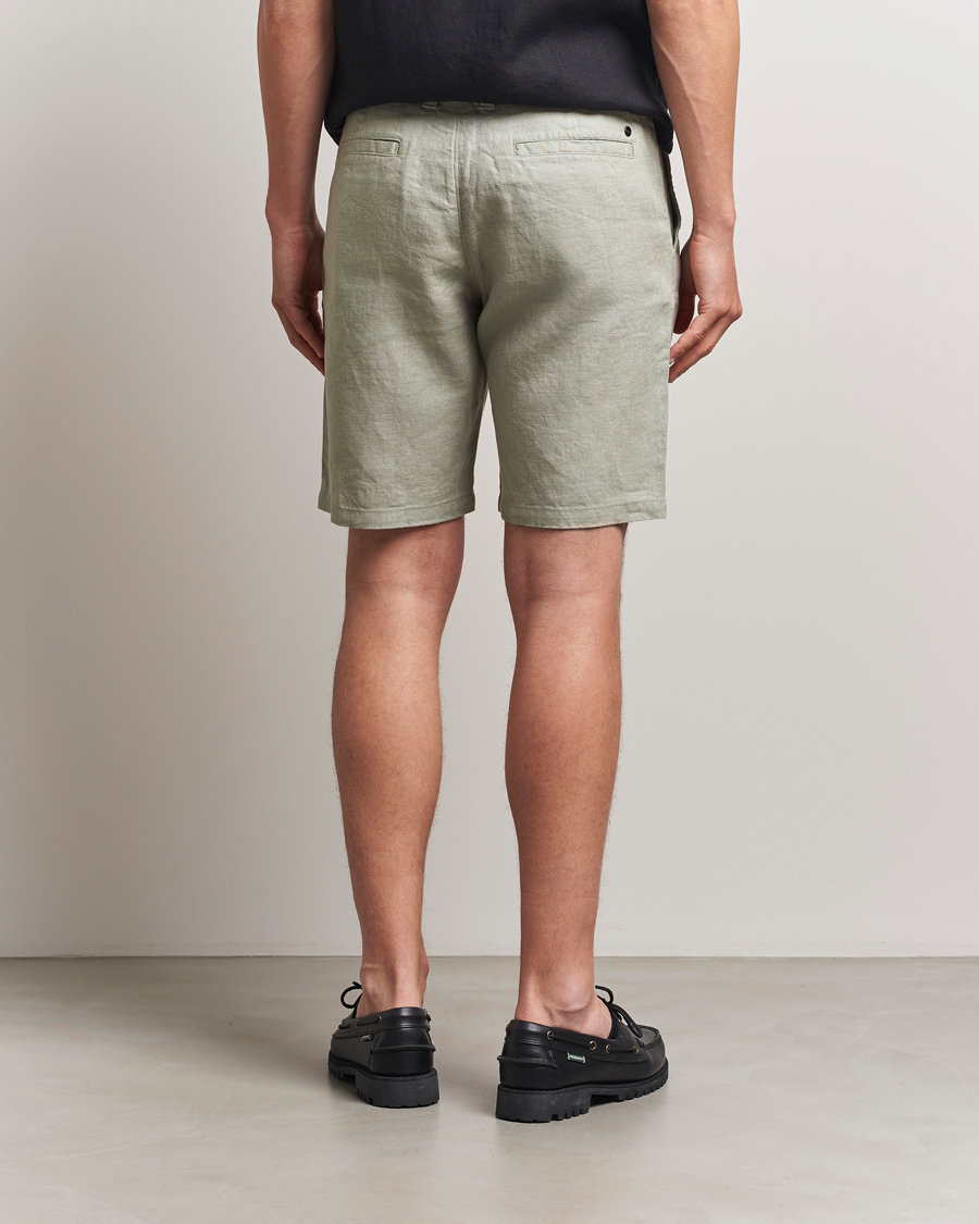 Herren | Shorts | NN07 | Crown Linen Shorts Sage Green