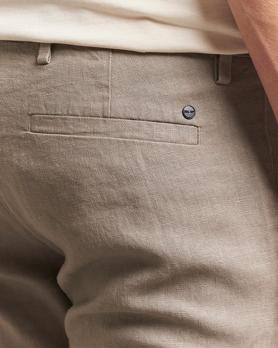 Herren | Hosen | NN07 | Theo Linen Trousers Greige