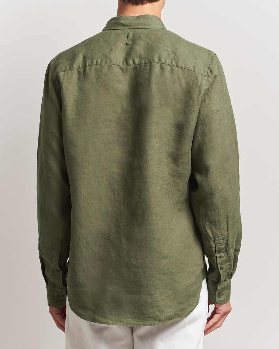 Herren | Hemden | NN07 | Arne Linen Button Down Shirt Capers Green