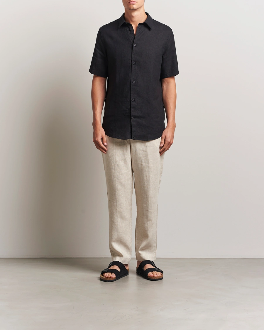 Herren | Hosen | NN07 | Billie Linen Drawstring Trousers Oat