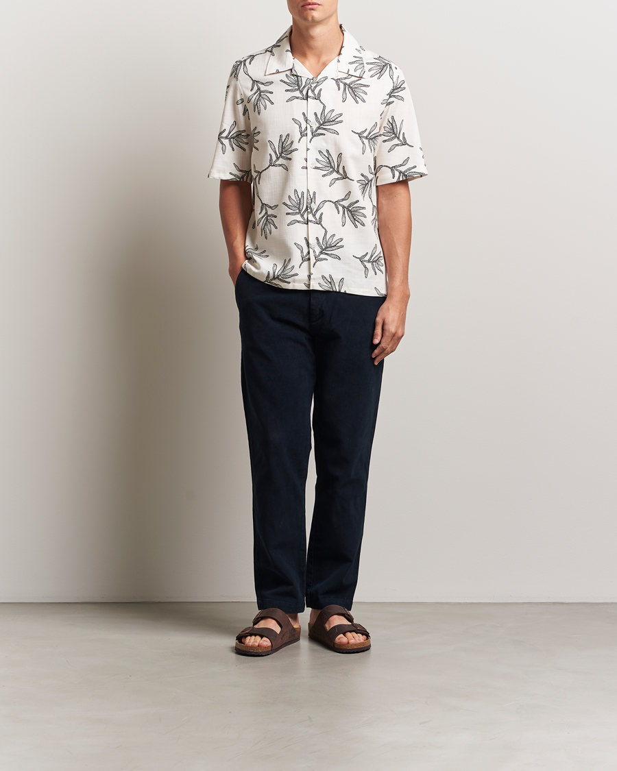 Herren | Hemden | NN07 | Ole Printed Cotton/Lyocell Resort Shirt Off White