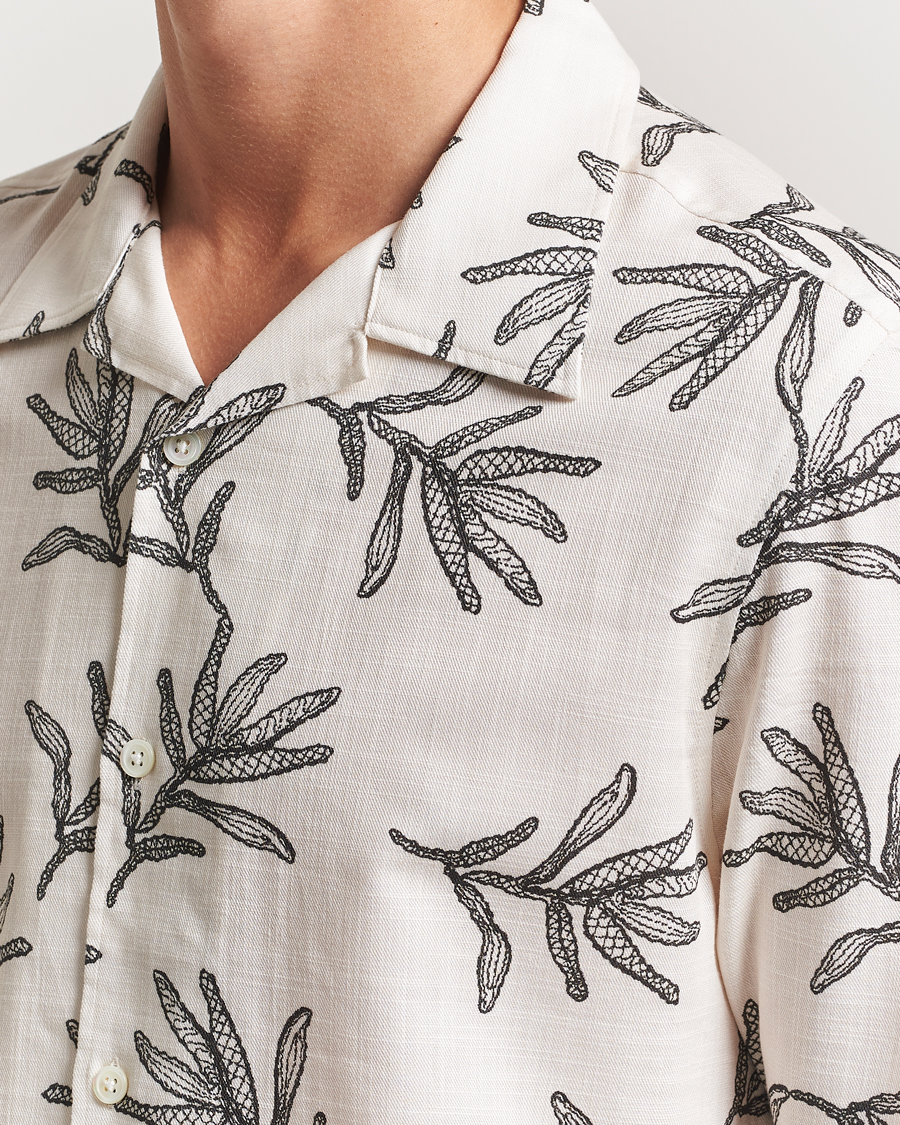 Herren | Hemden | NN07 | Ole Printed Cotton/Lyocell Resort Shirt Off White