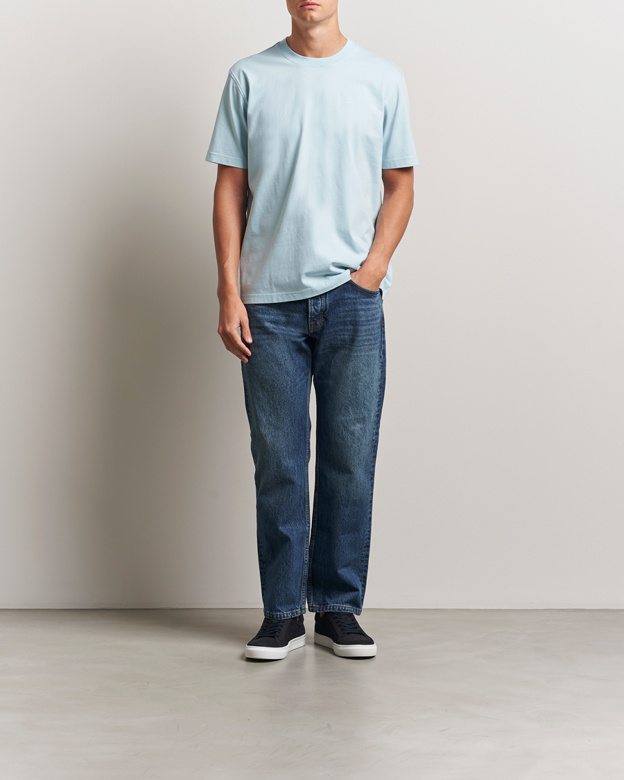 Herren | T-Shirts | NN07 | Adam Logo Crew Neck T-Shirt Winter Sky