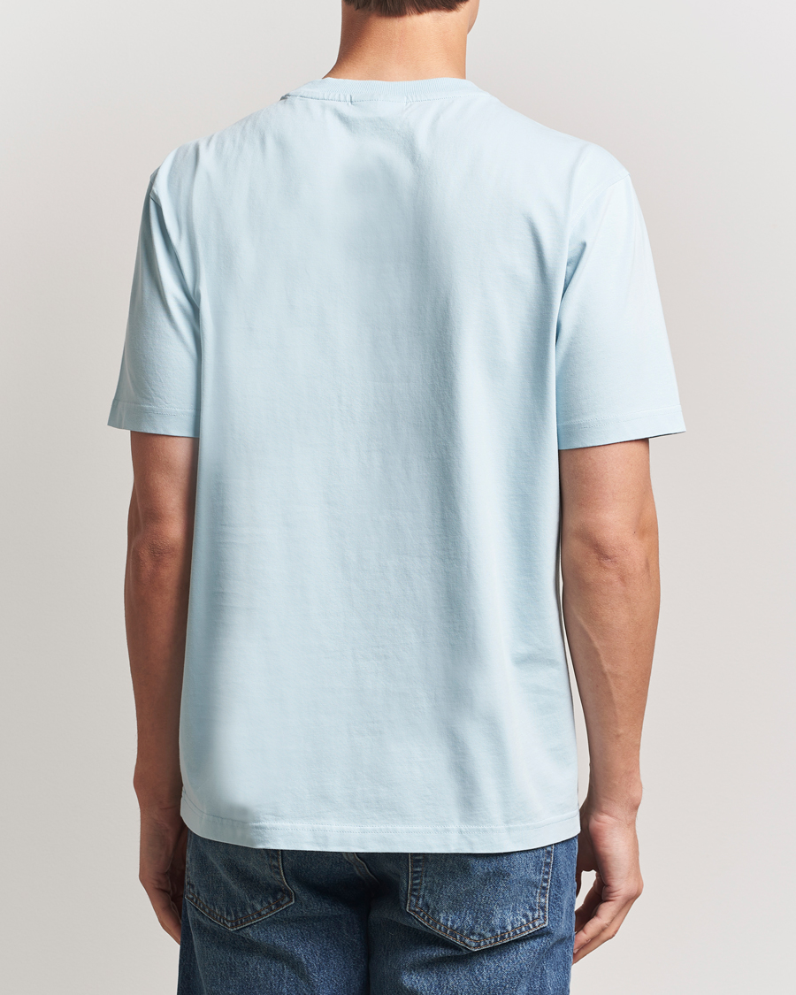 Herren | T-Shirts | NN07 | Adam Logo Crew Neck T-Shirt Winter Sky