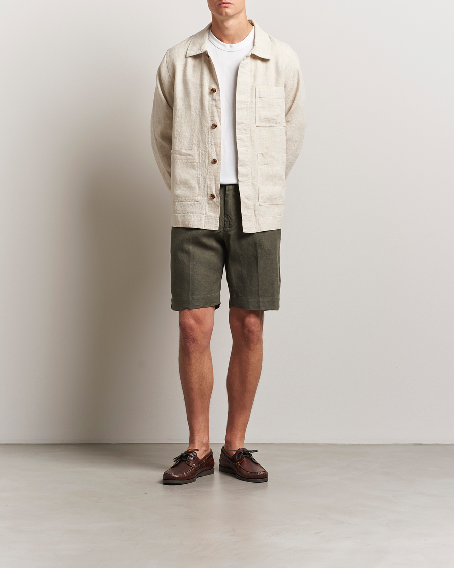 Herren | Hemden | NN07 | Olav Linen Overshirt Oat