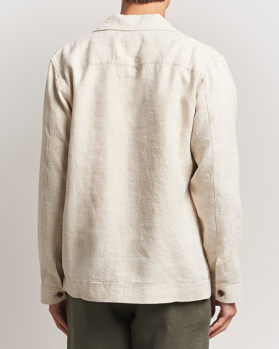 Herren | Hemden | NN07 | Olav Linen Overshirt Oat
