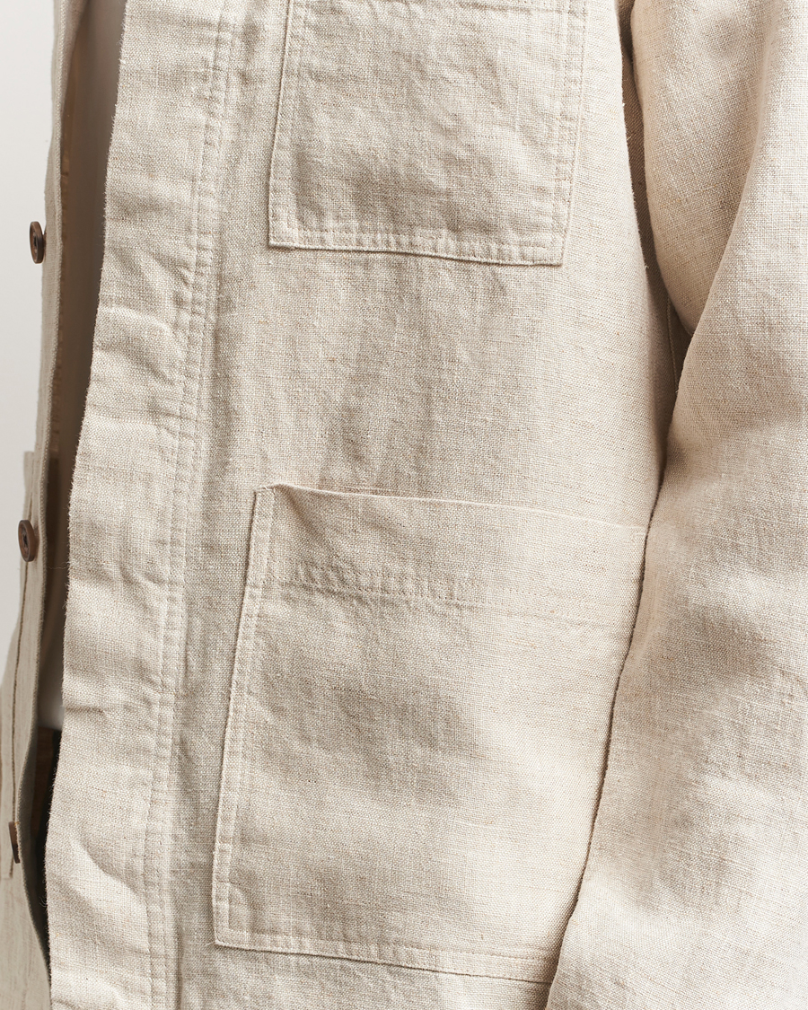 Herren | Hemden | NN07 | Olav Linen Overshirt Oat